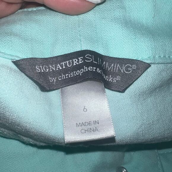 Bundle of 3 Christopher and Banks Dress Pants Jeans Lot Size 6 Gray Black Blue - Picture 2 of 16